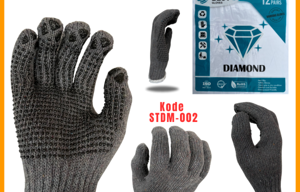 Sarung Tangan Kain Rajut Diamond Benang 4 | STDM-002
